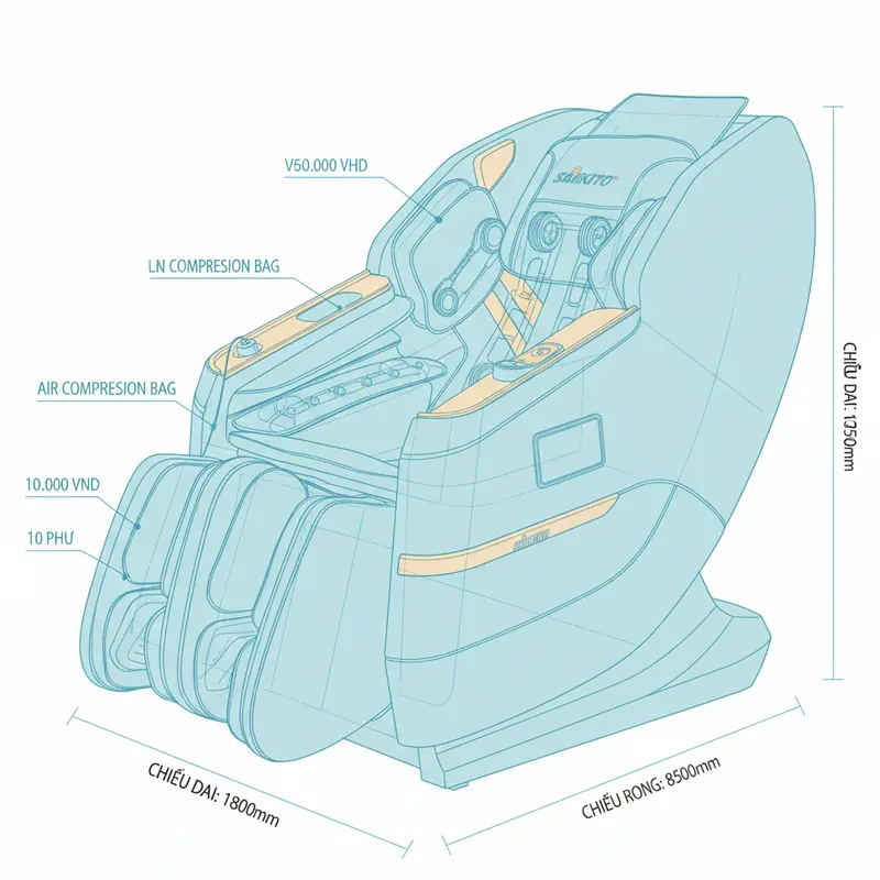 Ghế Massage Có Màn Hình Cảm Ứng Sankito S-6688: Trải Nghiệm Thư Giãn Đỉnh Cao 12 gemini image 59